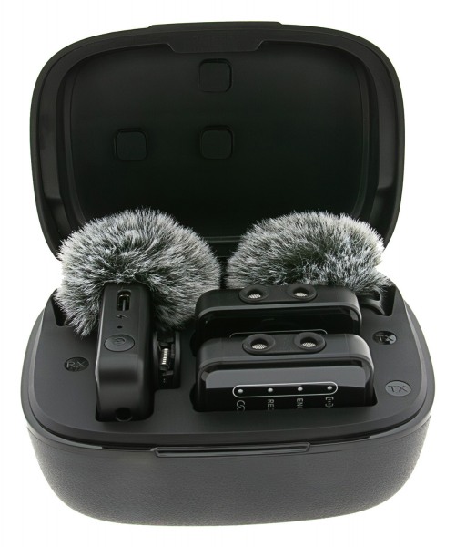 2x Drahtlos Mikrofon Set für Sony Alpha 55