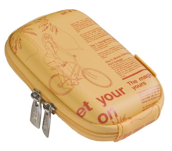 Kamera Case Gelb Newspaper für Traveler DC-6300