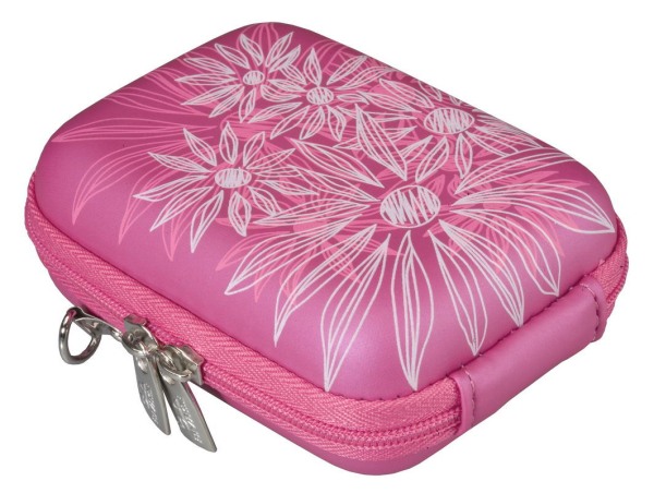 Kamera Tasche Pink Flowers f.  Pentax Optio E70L