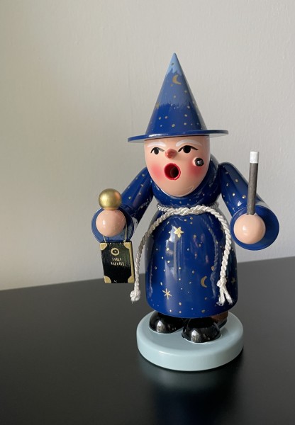 Erzgebirge Räuchermännchen Zaubererin 19cm