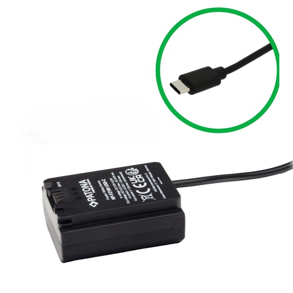 USB-C Akku-Adapter für VP-FZ100 NP-FZ100 FZ100