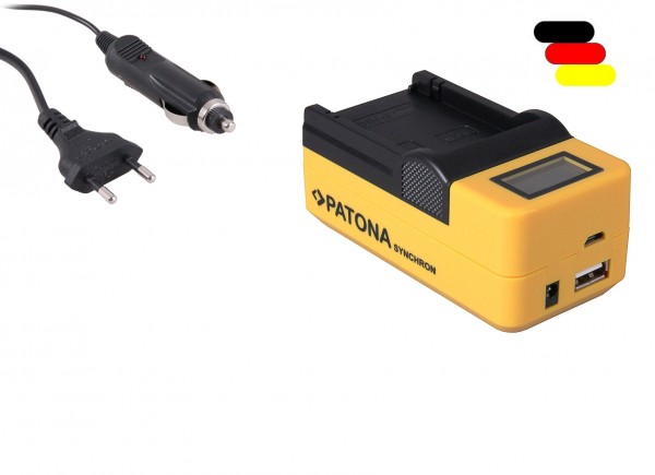 Akkuladegerät LCD Display Micro-USB für BP930 BP-930